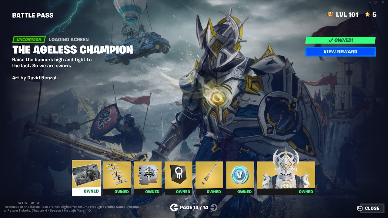 Fortnite | Season 4 Chapter 4 FULL Battle Pass Reveal Unlocked - Fortnite