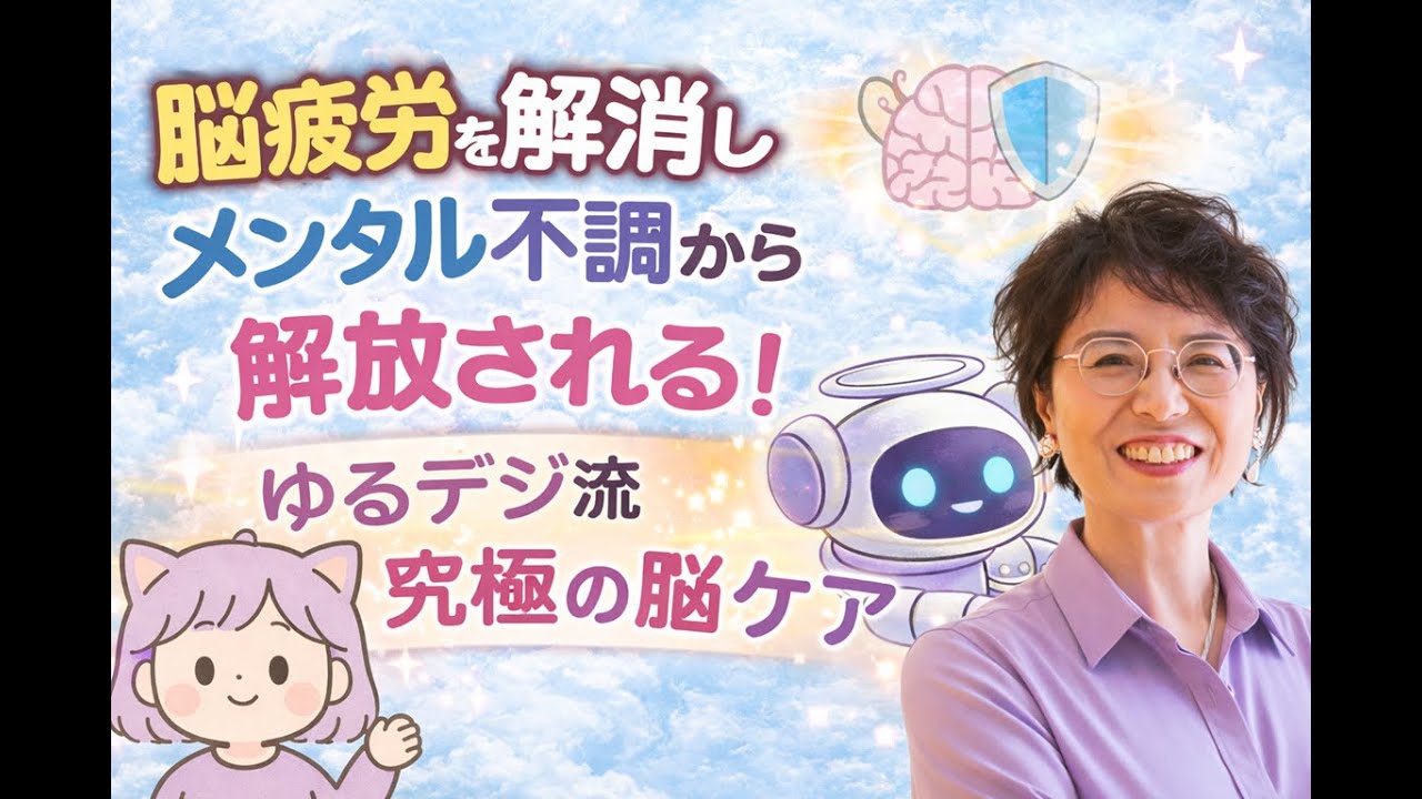 脳疲労を解消しメンタル不調から解放される！ゆるデジ流究極の脳ケア