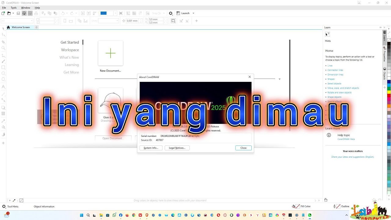 How to Install CorelDraw 2025 with last update / Cara Install CorelDraw 2025 dengan Update Terbaru