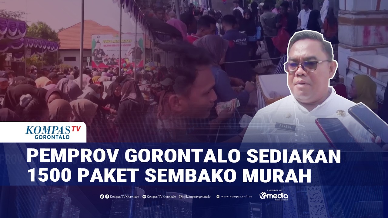 Pemprov Gorontalo Sediakan 1500 Paket Sembako Murah