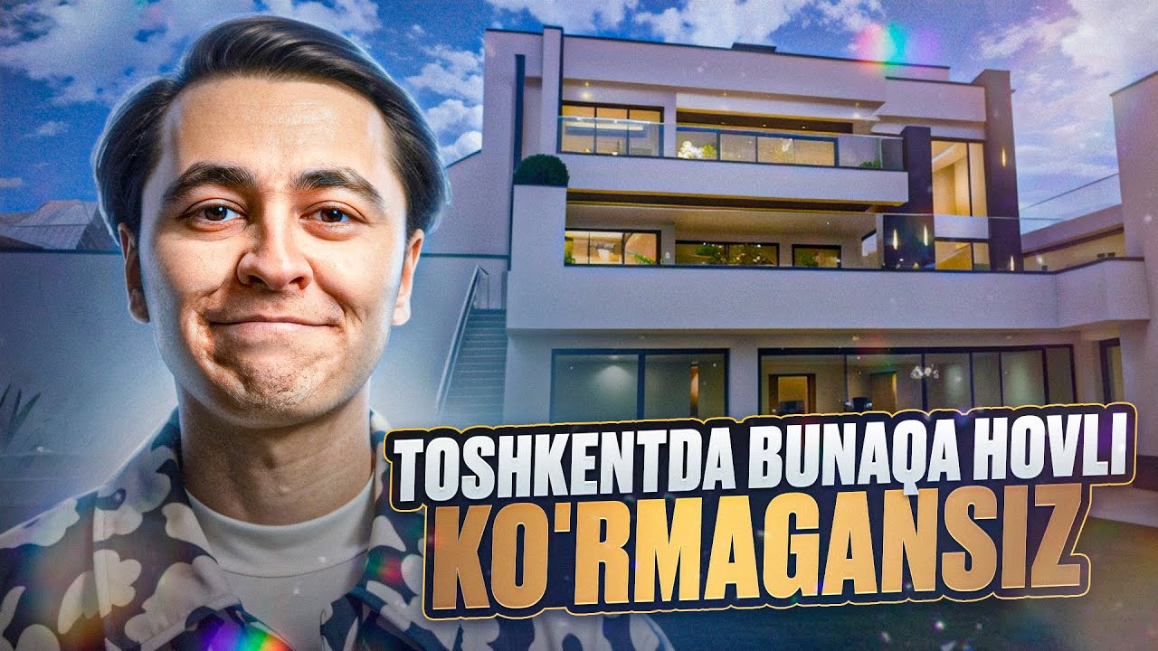 MILLIONLAB DOLLARLAR TURADIGAN TOSHKENTDAGI LUX HOVLI // To'liq video
