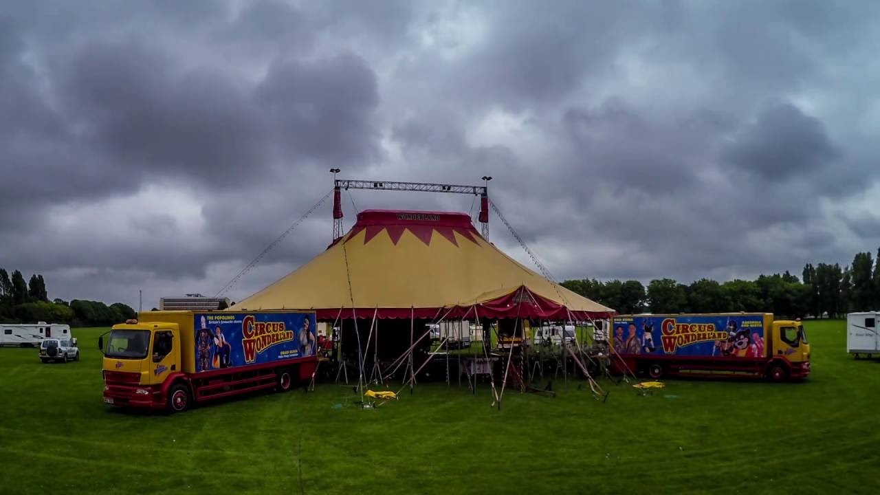 Circus Wonderland Tent Going Up