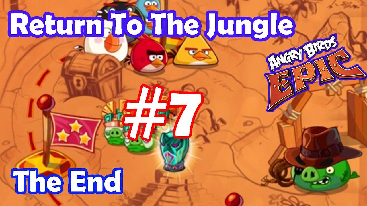 Angry Birds Epic: Gameplay Part-7 Waves 19-20 (Return To The Jungle ) Final Boss Battle 