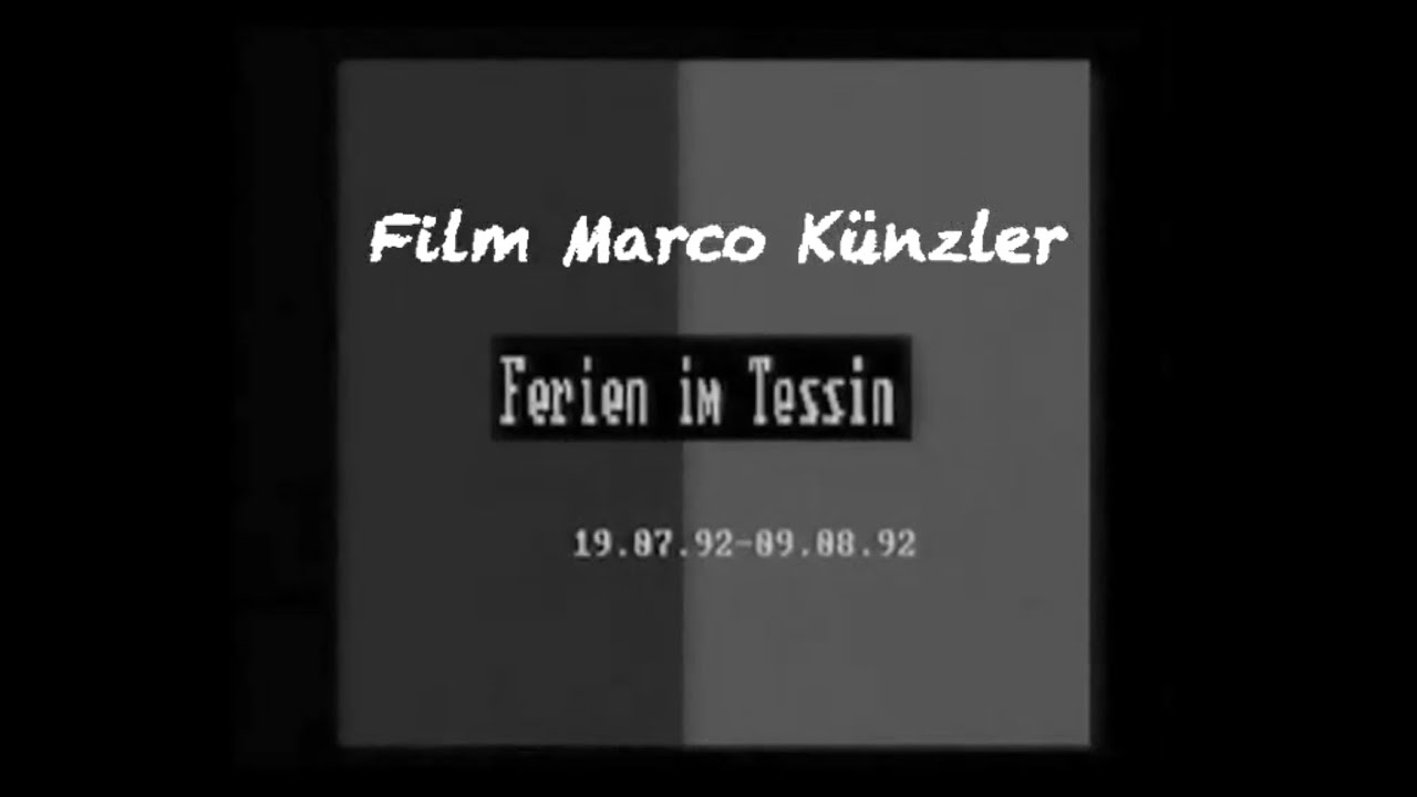 Ferien im Tessin , Juli 1992 sw Film 😉