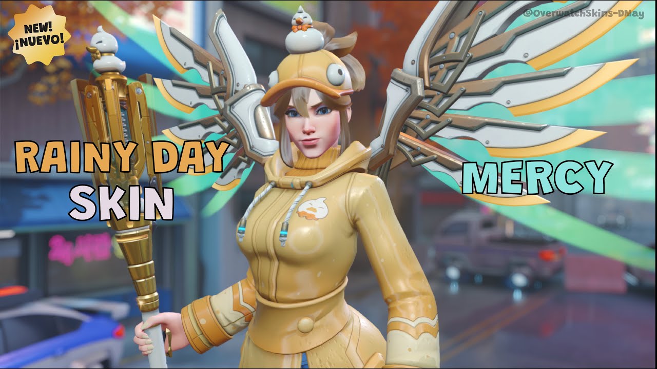 NEW! RAINY DAY Mercy Skin showcase | Overwatch 2