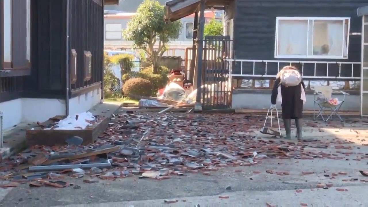 'I don’t think we can rebuild it again': Woman surveys her home wrecked by Japan earthquakes