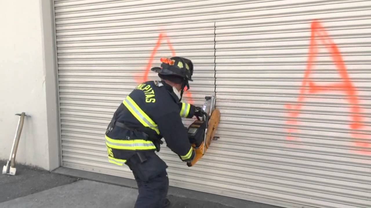 Milpitas Fire Department Commercial Roll Up Door Forcible Entry