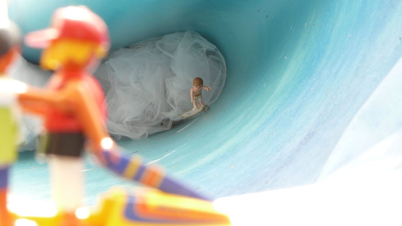 Surfer Toys Attack Teahupoo
