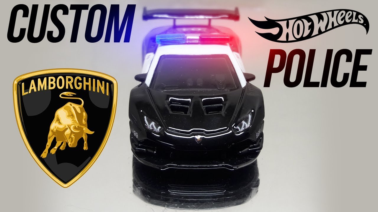 Custom Hot Wheels Huracan Super Trofeo Police Car