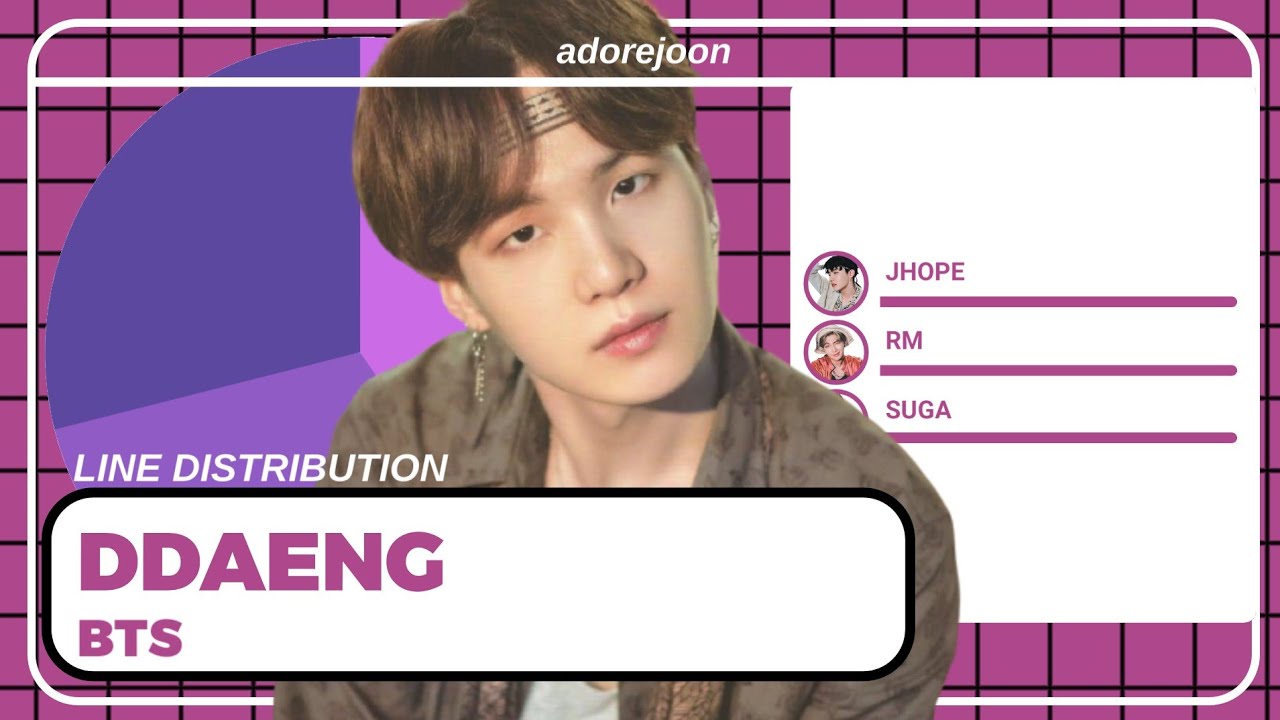 BTS - DDAENG (line distribution + color coded) ||| adorejoon