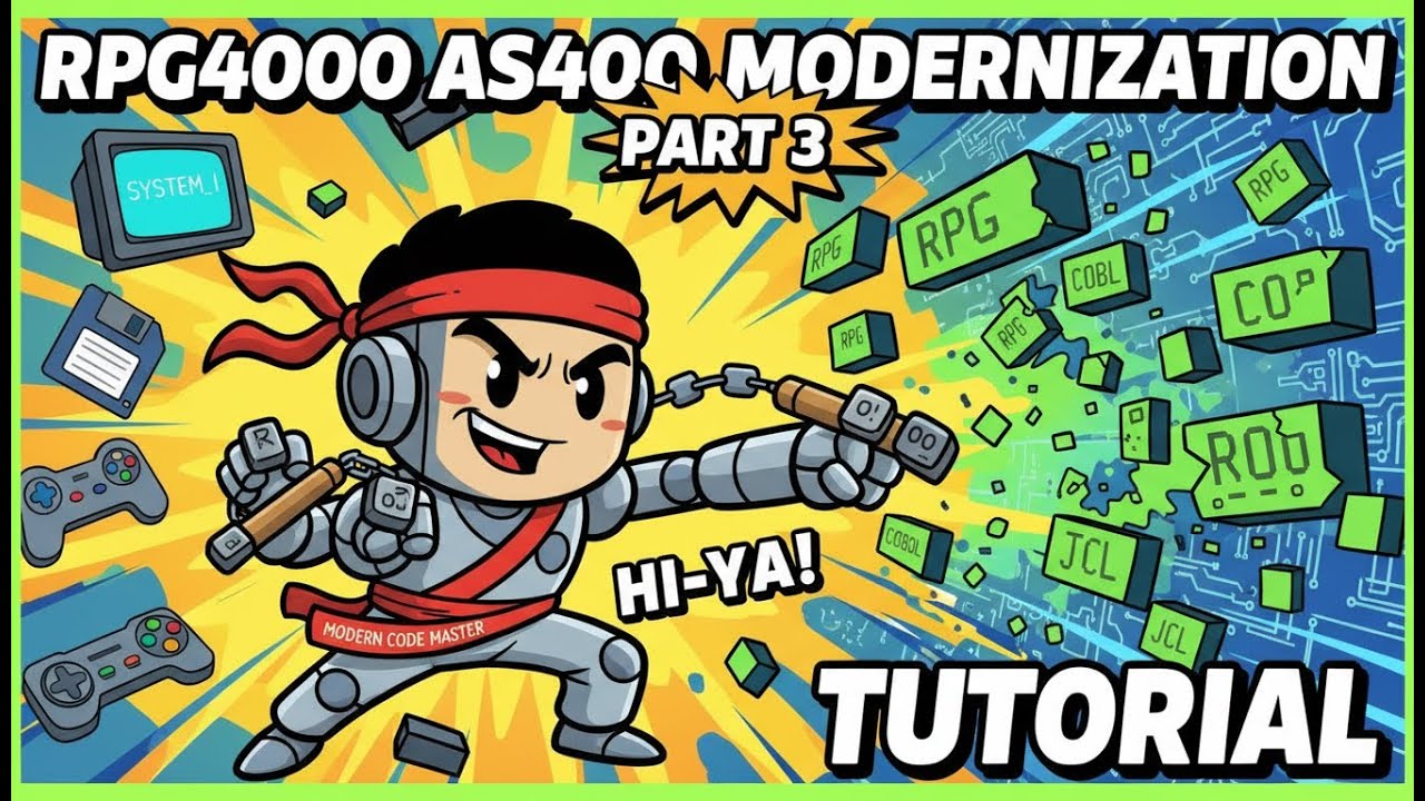 Modernize AS400 RPG to IBM i RPGLE - 3 - RPG400   Enter the AS400   no Bruce Lee
