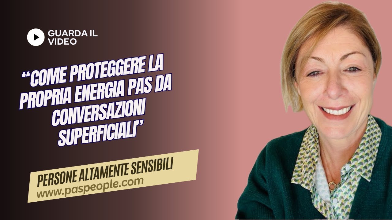 Come proteggere la propria energia Pas da conversazioni superficiali