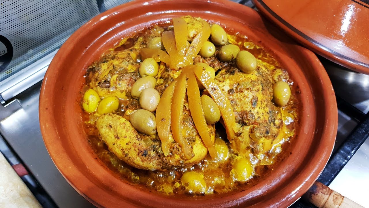 طاجين  الدجاج المشرمل لذيذ بزاف بطريقة سهلة و بسيطة