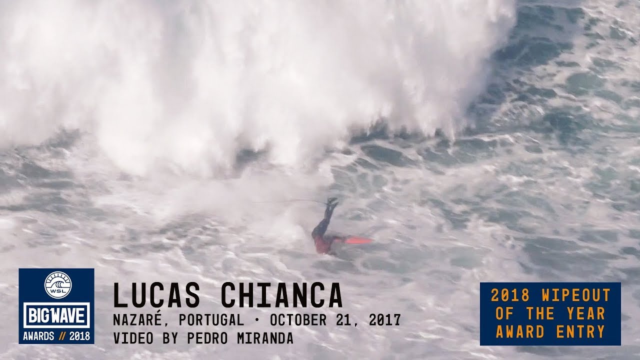 Lucas Chianca at Nazar&eacute;  - 2018 Wipeout of the Year Award Entry - WSL Big Wave Awards
