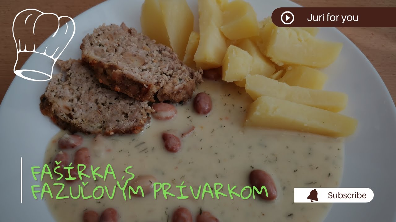 Fašírka s fazuľovým prívarkom