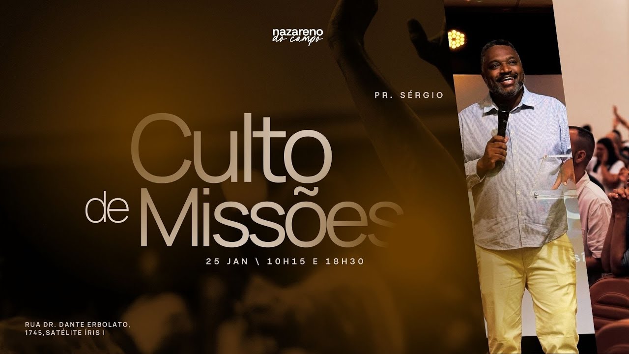 CULTO DE MISSOES NOITE | 25/01/2026 | PR SERGIO