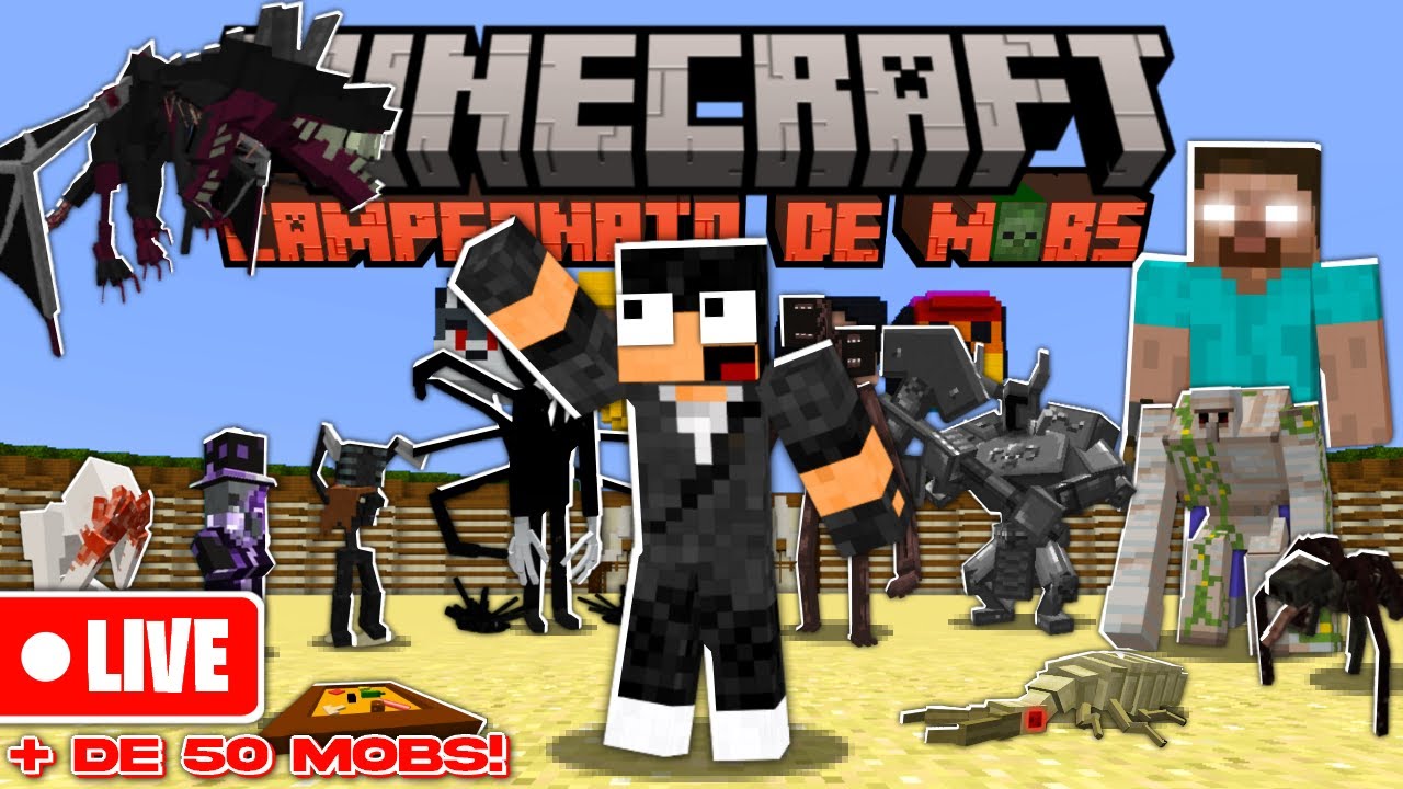 🔴O MAIOR CAMPEONATO DE MOBS DA 1.12.2 ! - BATALHA DE MOBS | MINECRAFT 1.12.2 CAMPEONATO