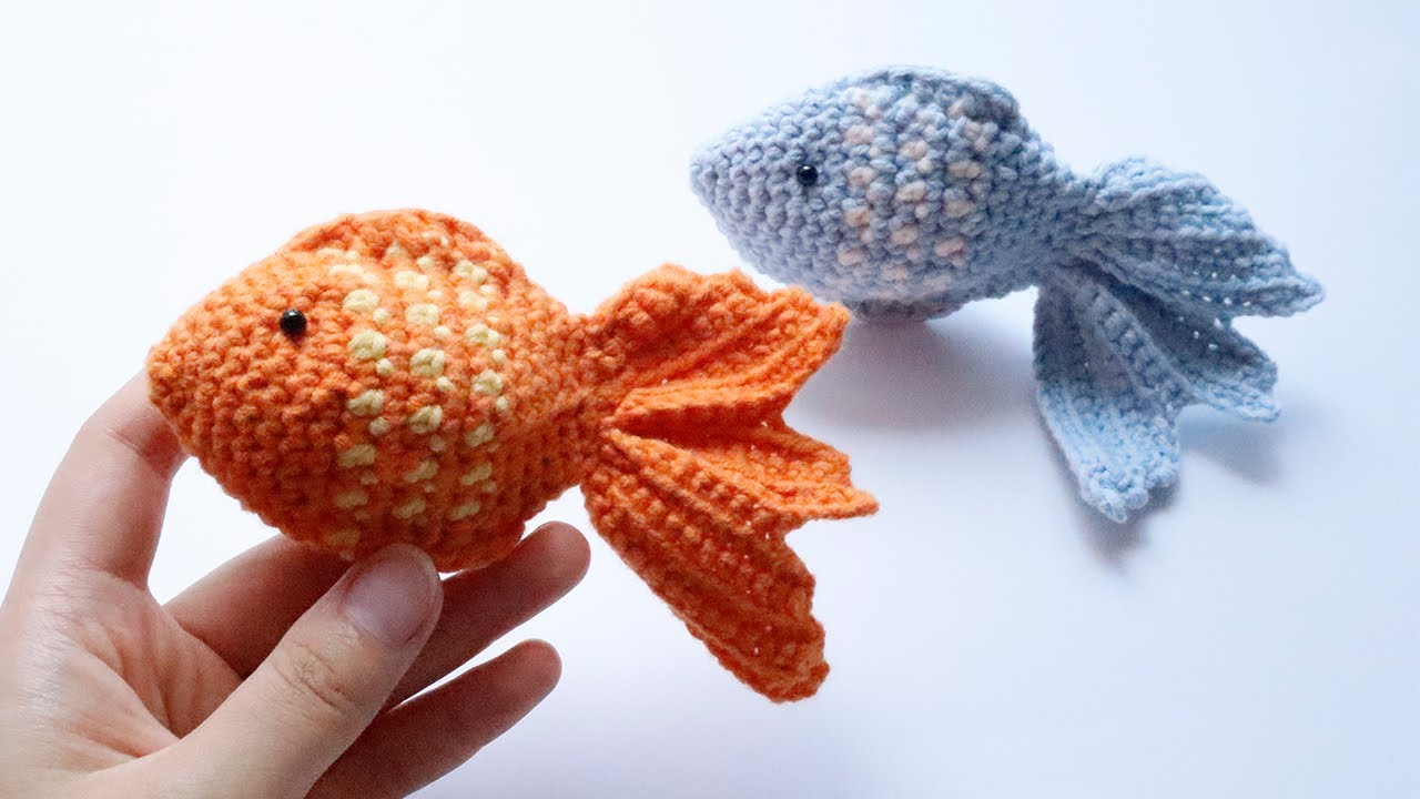 钩针小物｜金鱼｜可爱又有趣的立体玩偶｜HOW TO CROCHET 3D GOLDFISH｜STEP BY STEP ｜FOR ABSOLUTE BEGINNERS｜CONNIECONNIE