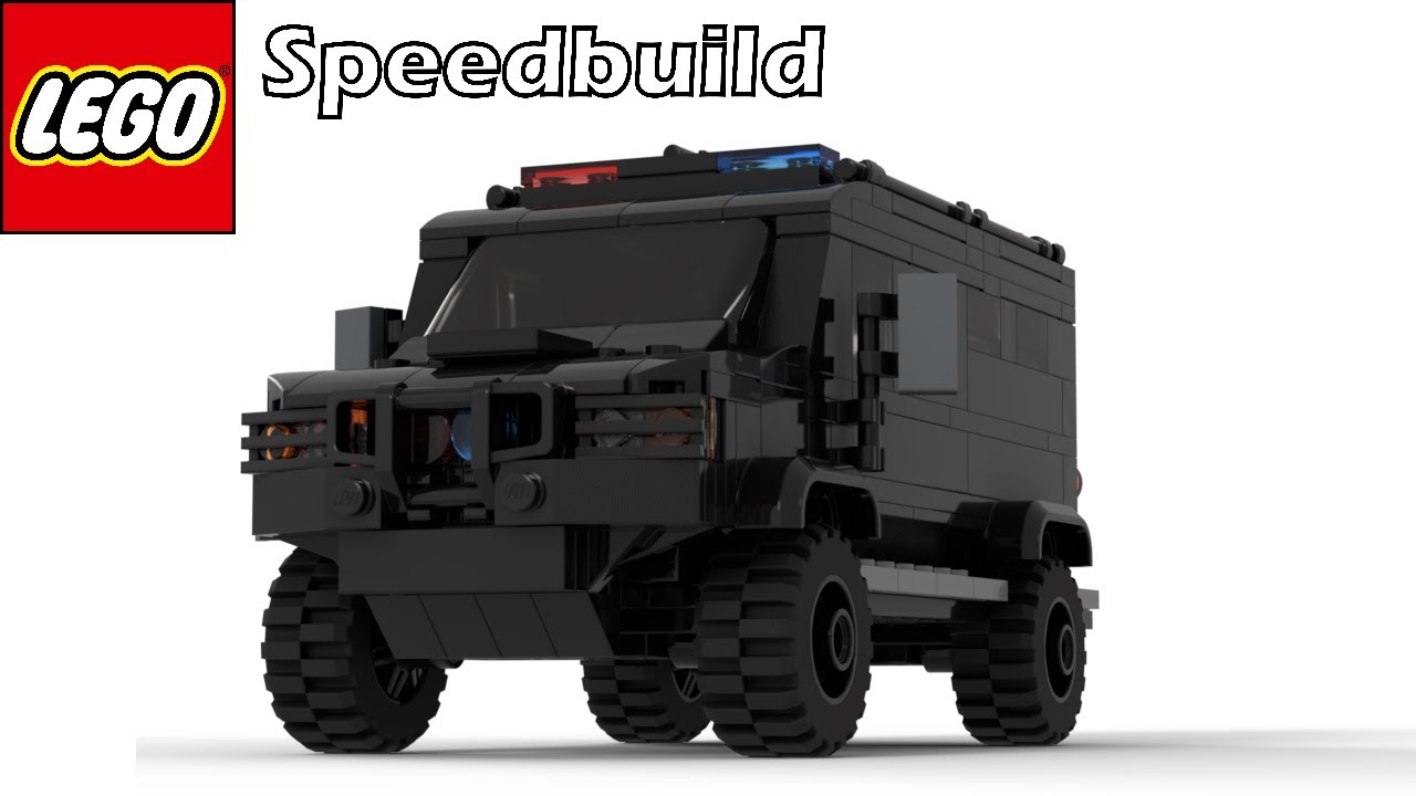 Lego SWAT Truck SPEEDBUILD (Free Instructions)