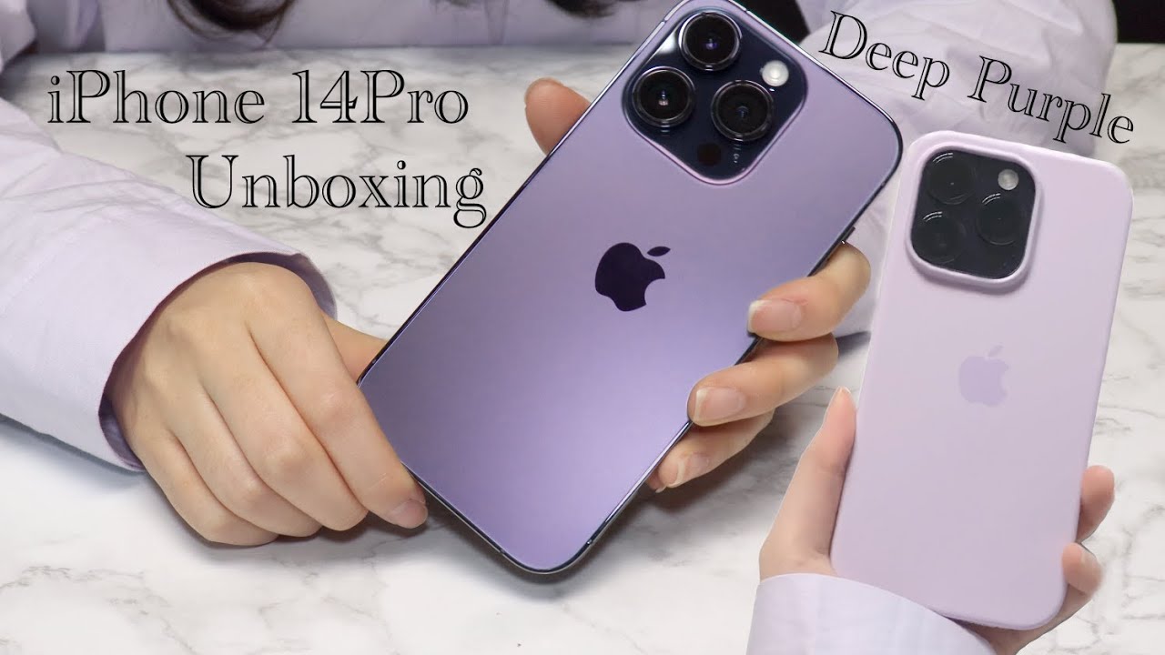 iPhone 14 Pro Deep Purple Unboxing | 아이폰14프로 딥퍼플 언박싱 | 쿠팡 사전예약 1차 | 애플 정품 라일락 실리콘케이스 | 슈피겐 강화유리필름 |