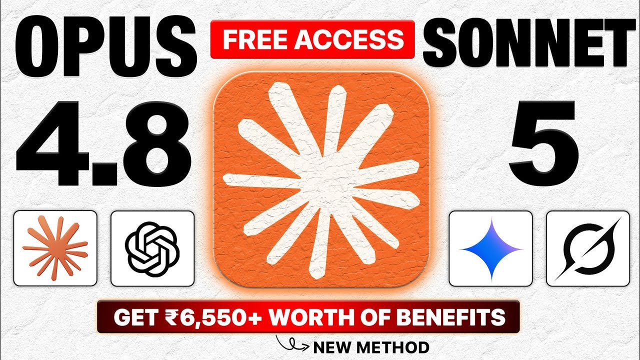 Get Claude Ai Opus 4.8 And Sonnet 5 FREE ( Legal Method 2026 ) | Claude 1 Month Free Access