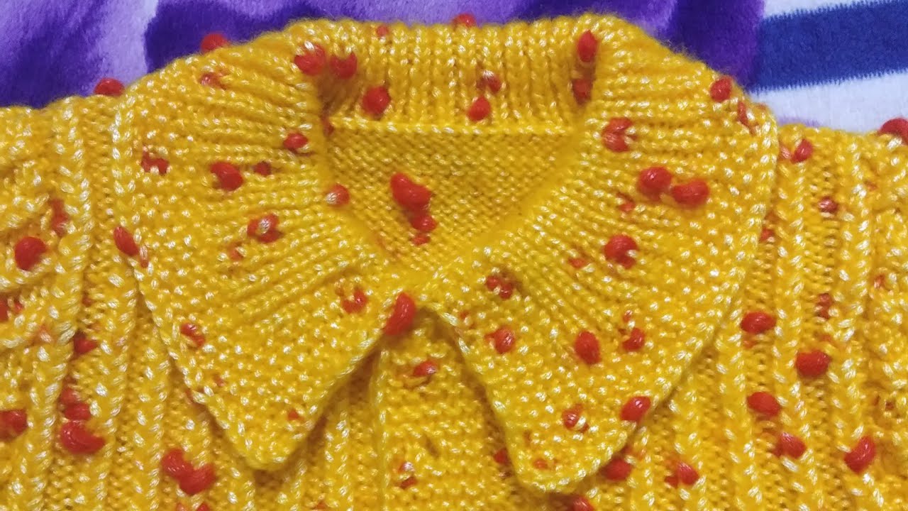 How to make collar neck in hindi. Simple and easiest way by knitting