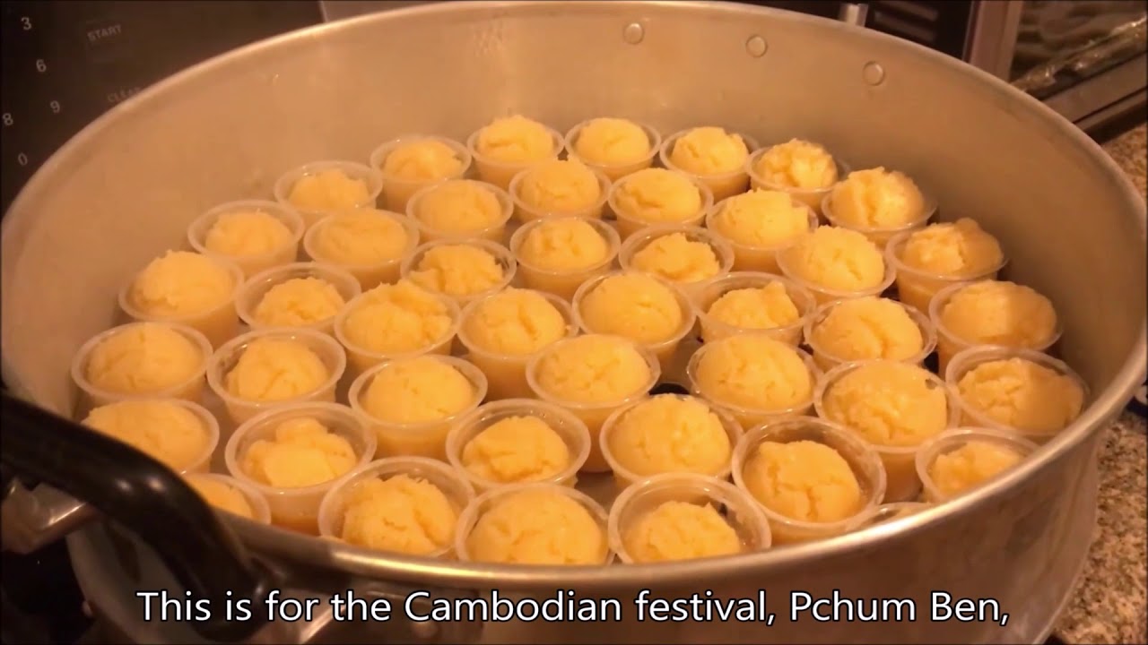 នំអាកោចំហុយ - Khmer steamed rice cake