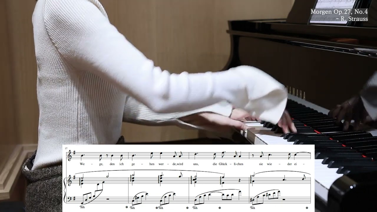 Morgen op.27 no.4(G Major) -R. Strauss / piano accompaniment/슈트라우스/내일/피아노반주/성악반주/karaoke/mr/Lied