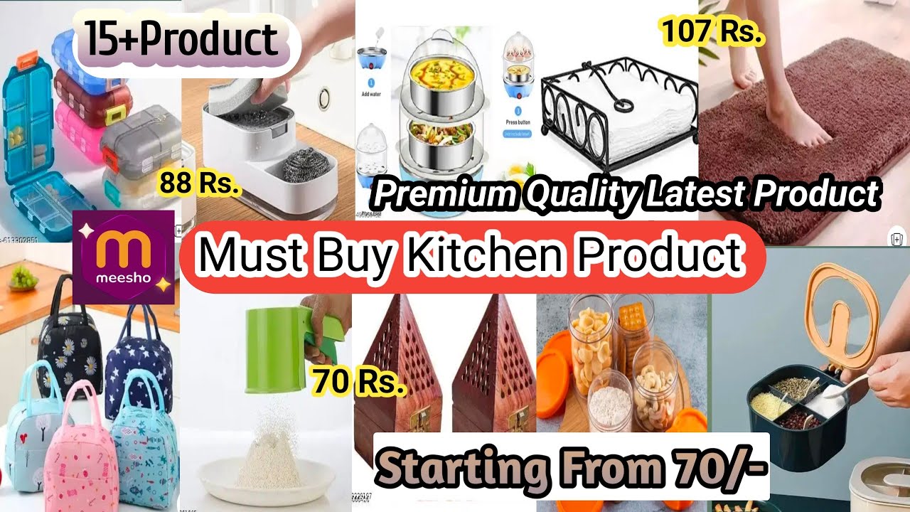 *Huge* Meesho Kitchen Haul | 15+ Amazing Product | Start From 70/- Only Part-23 #kitchen #products 