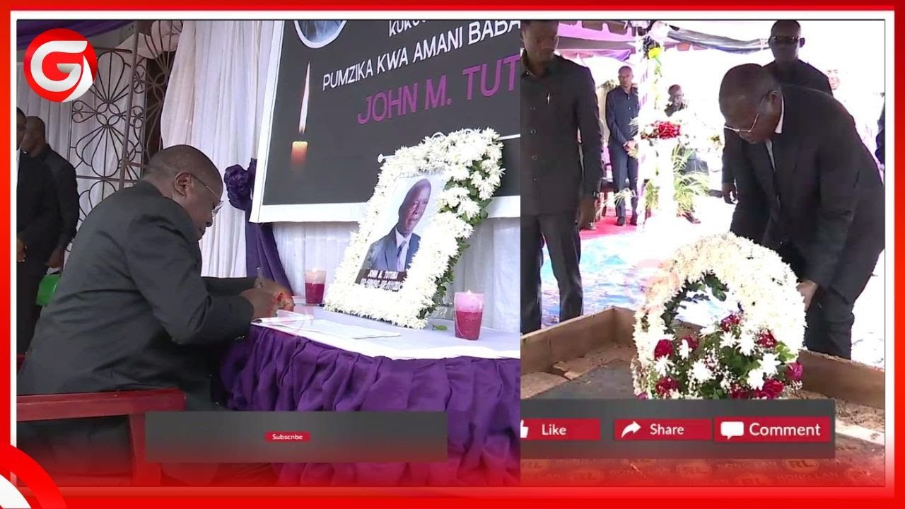 MAKAMU MPANGO ASHIRIKI MAZISHI ya BABA wa GAVANA wa BENKI KUU - ATOA NENO kwa WAZAZI na VIJANA...