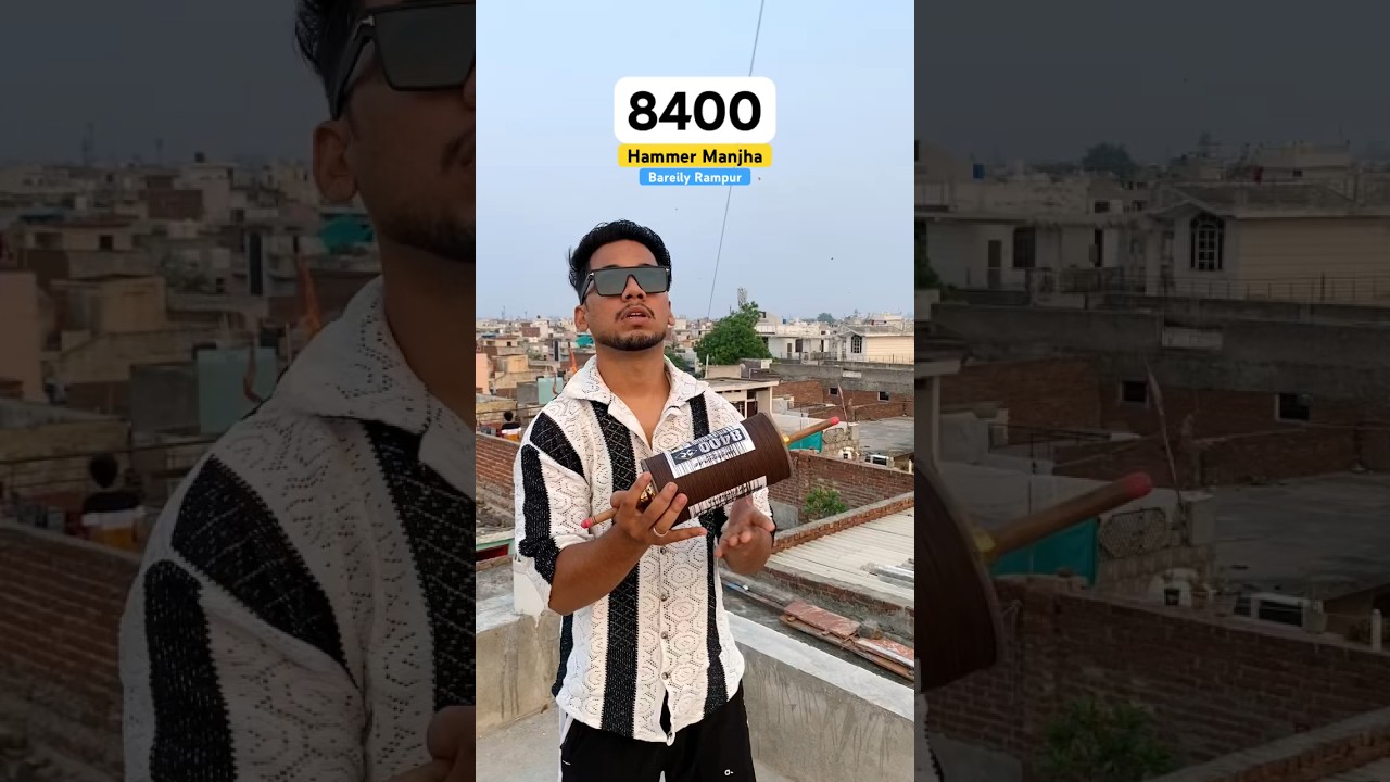 8400 Hammer Manjha 6 Reel Best Manjha Kite Fighting 🔥 #kite #kitelover #kitefighting #kitefestival