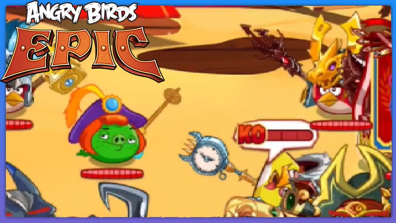 Angry Birds Epic | Using Prince Porky's Rage Ability In The Arena