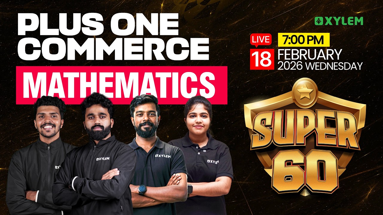 PLUS ONE COMMERCE: MATHEMATICS - SUPER 60 | Xylem Plus One Commerce