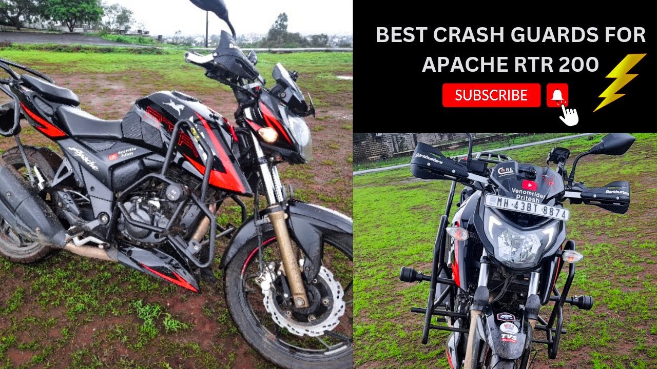Best Crash Guards For Apache RTR 200 | Installation Of Lluvia Adv Crash Guards |
