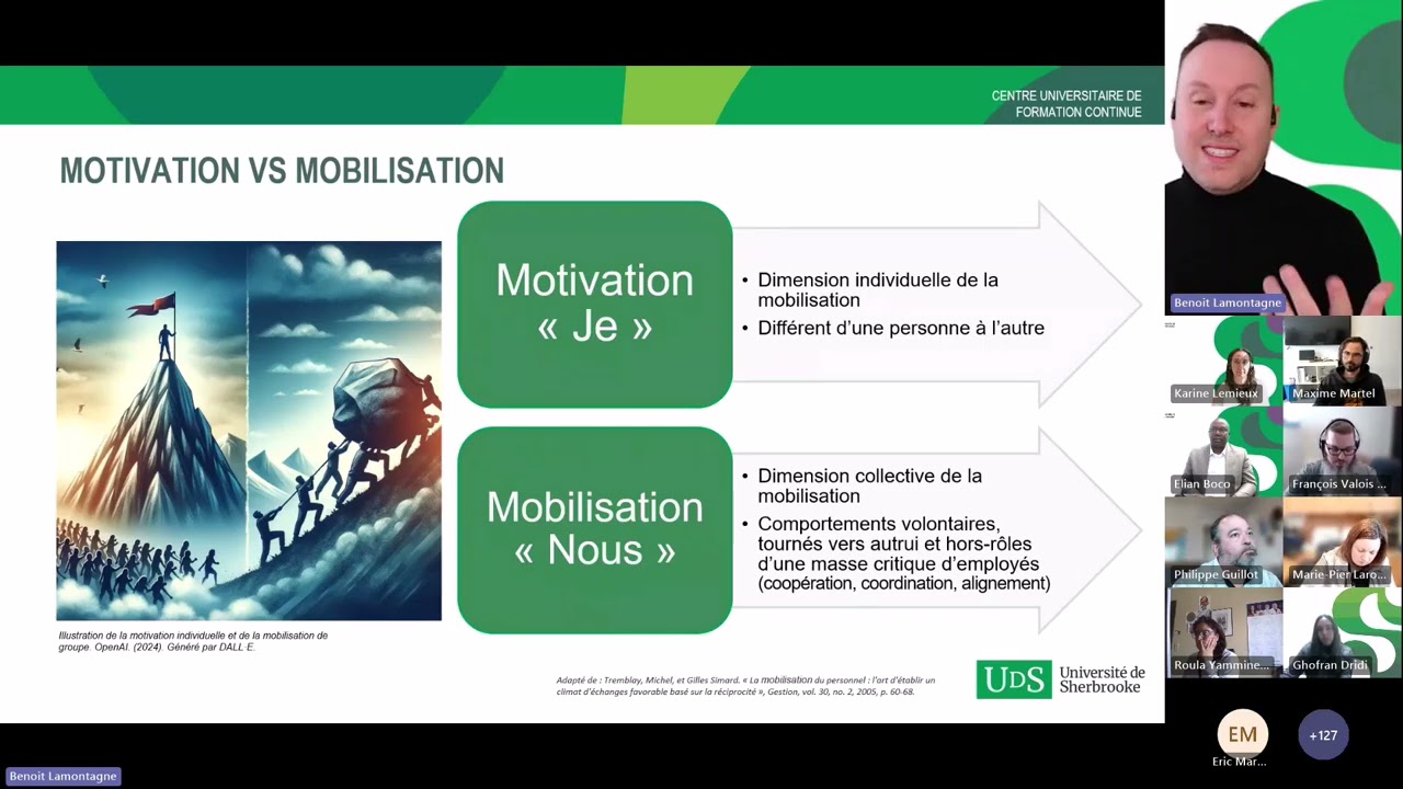 Webinaire - Équipe engagée, projet réussi : les stratégies de mobilisation