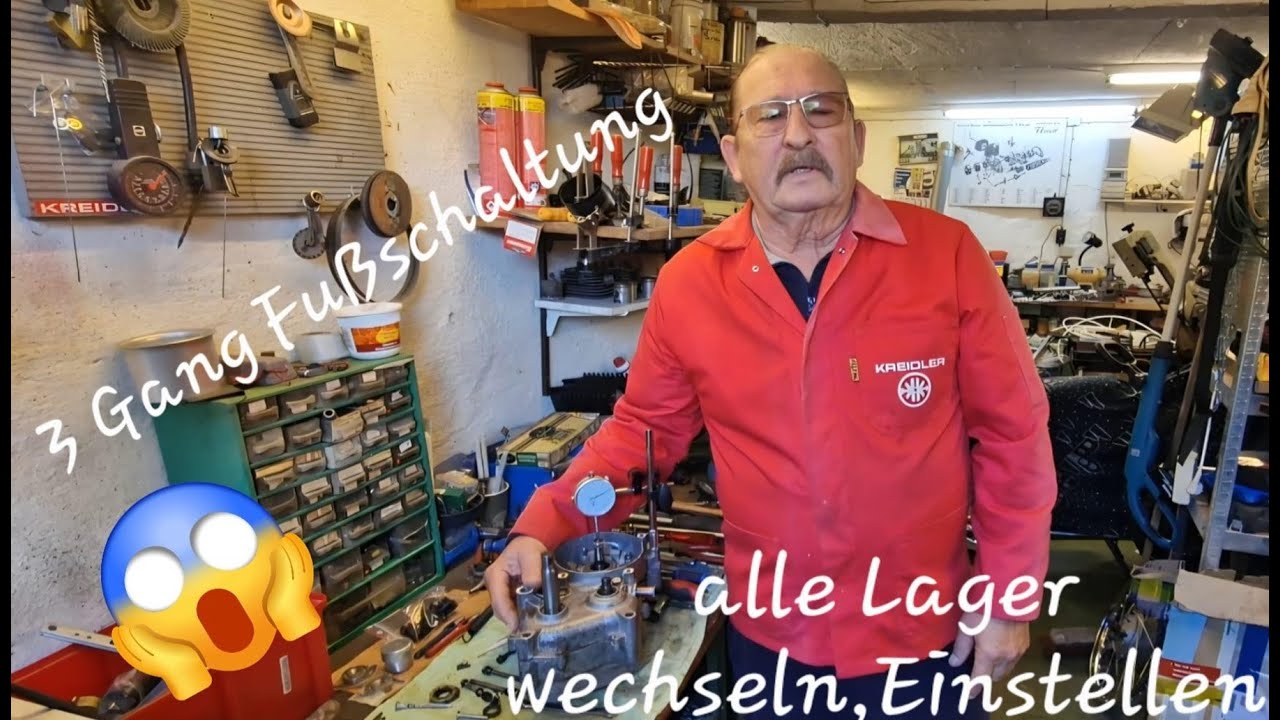 Kreidler Geheimnis oder normales Einstellen des Lagerspiels vom Kreidlermotor #kreidlerschrauber