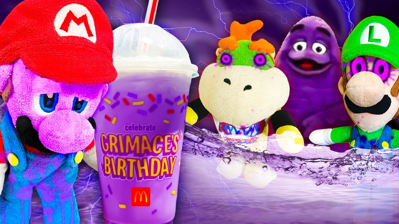 Сумасшедшие Братья Марио: ВЫЖИТЬ ПРОТИВ ГРИМАСЫ! (GRIMACE SHAKE)