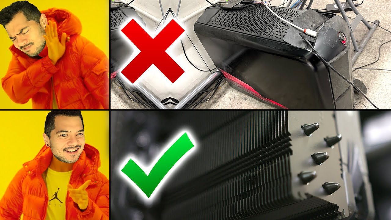 Replacing his Alienware pre-built with a DIY PC!! :D