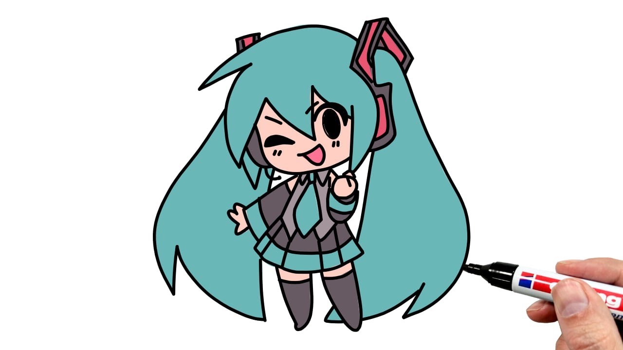 How to Draw Miku (Chibi)