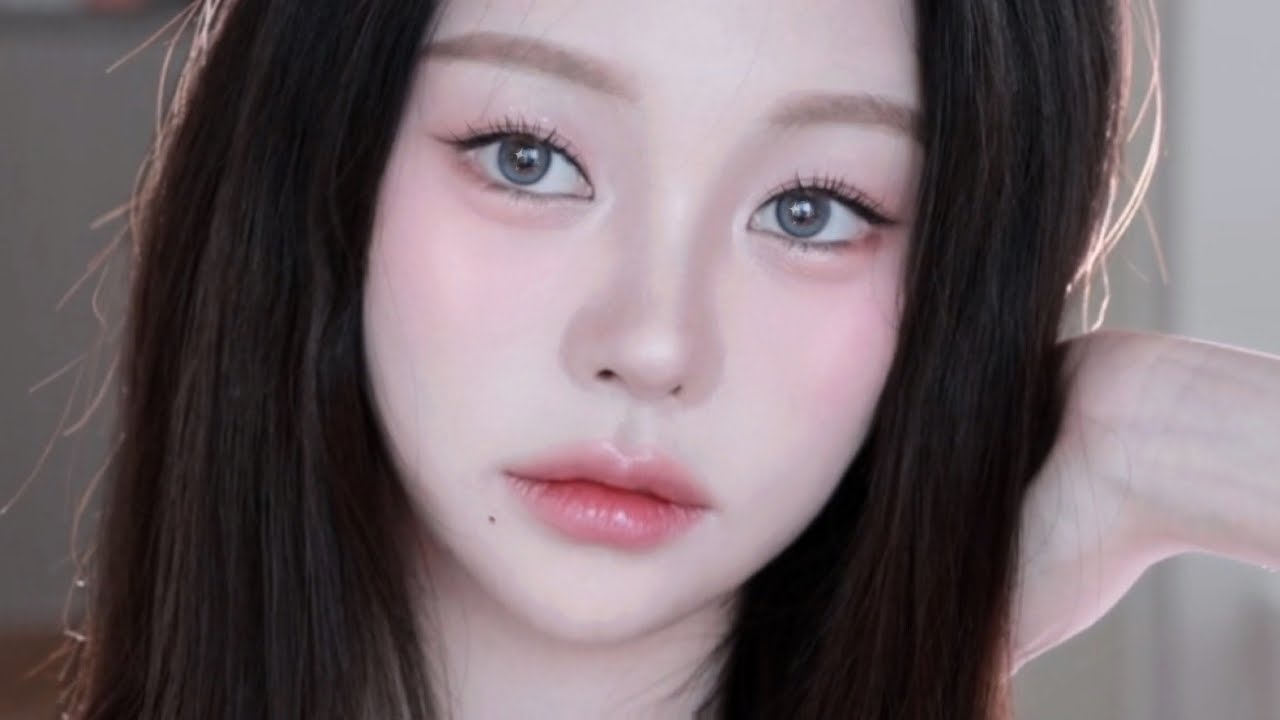차분한 고양이상 메이크업😼🖤 (feat.더페이스샵 잉크래스팅 올영입점?!) #유료광고