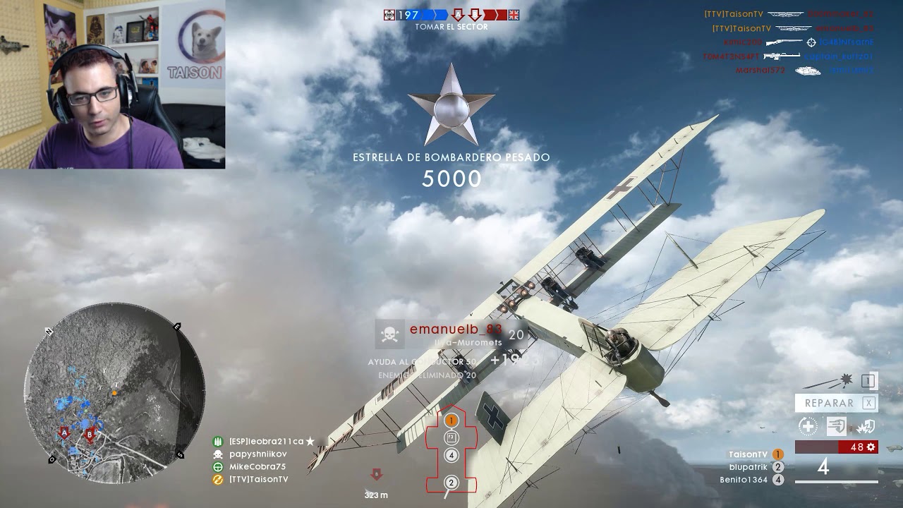 Battlefield 1 Matanza en San Quintin Por tierra y Aire con fail