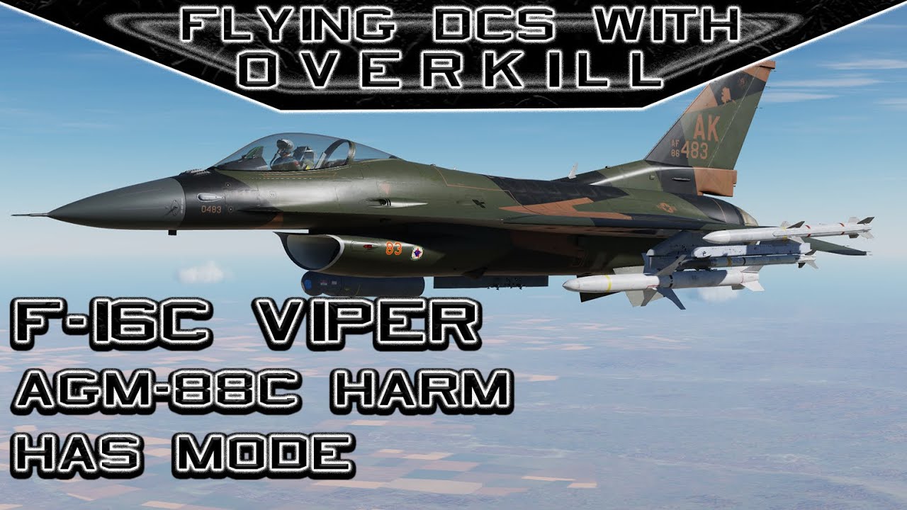 Flying DCS World With OverKill| F-16C Viper | AGM-88C HARM
