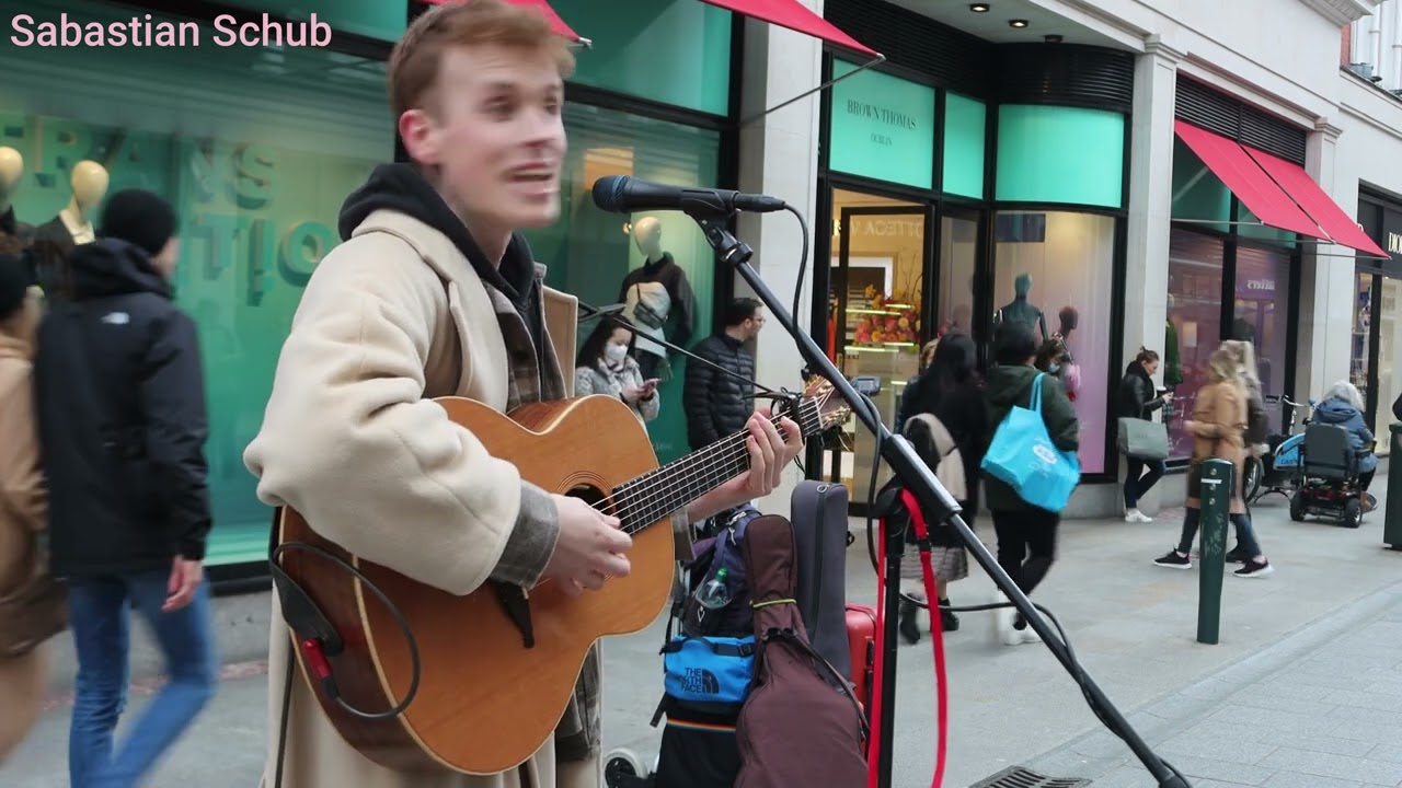 Sebastian Schub Live Cover of Little Talks by Of Monsters and Men from Grafton Street Dublin