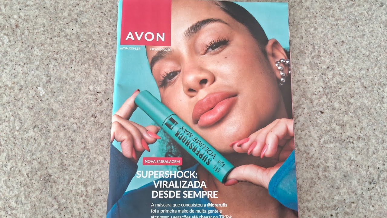 Revista Avon Ciclo 4/2026, calcinha Instituto Natura + Pantys, Power Stay, Avon Care e mais!!!