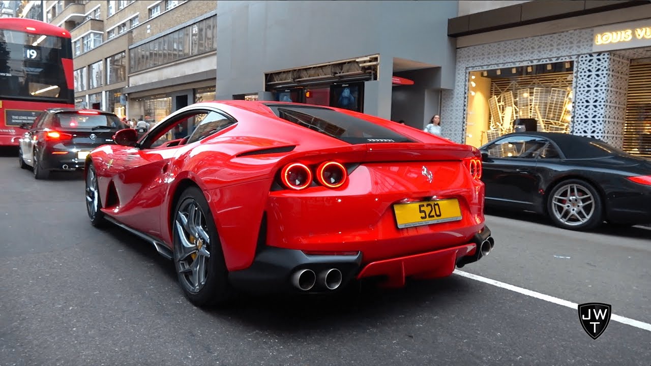 New Ferrari 812 Superfast in London! REVS & More Exhaust Sounds!