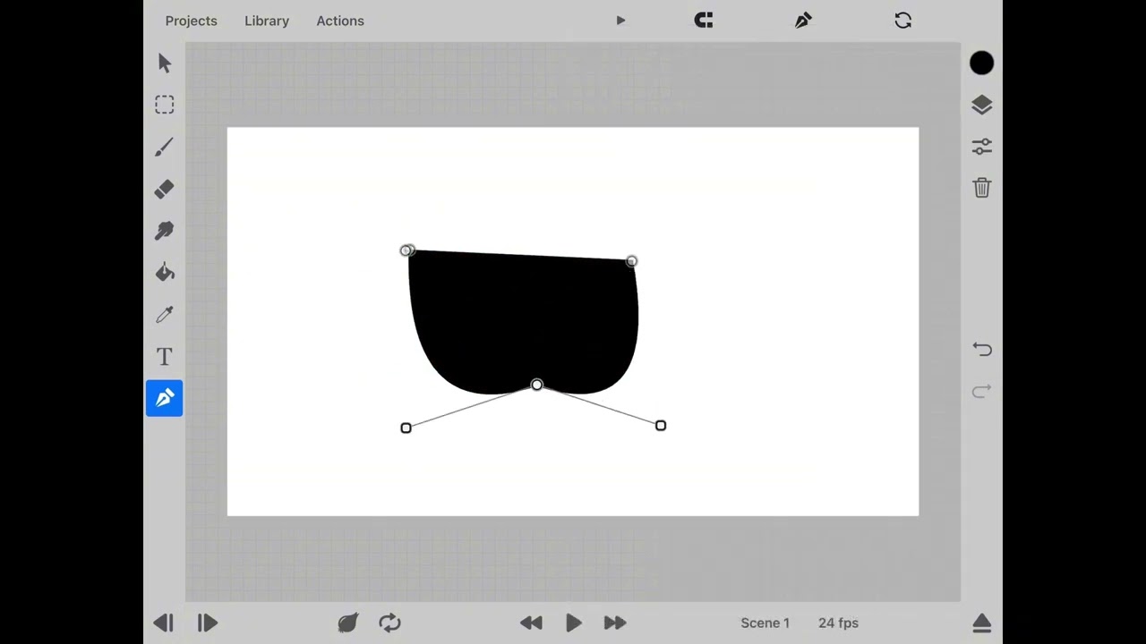 How to shape tween in toonsquid