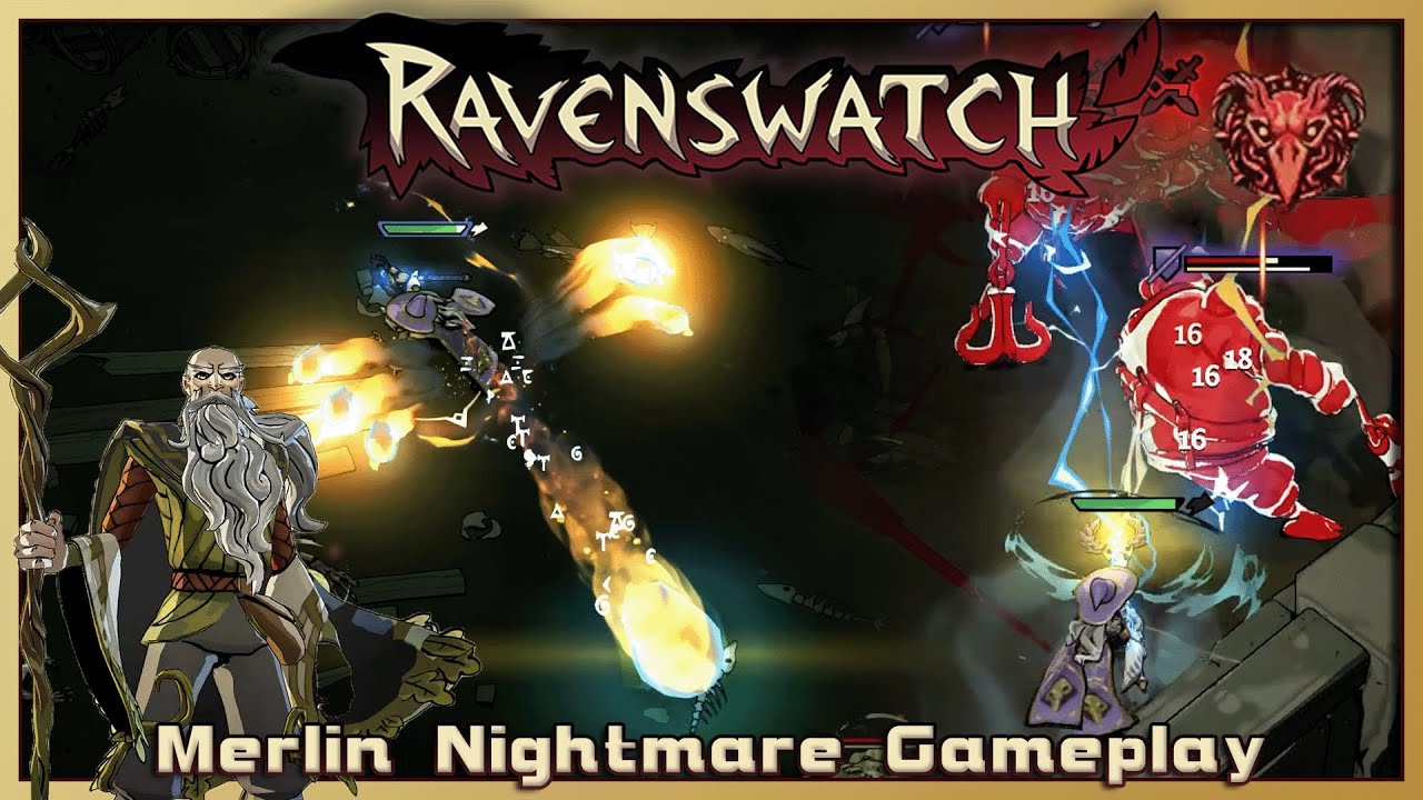 Apprentice Wizard [Ravenswatch Gameplay | Merlin Nightmare Difficulty | Syphro Plays]