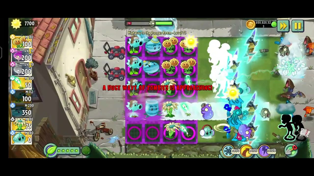 Pvz 2 Highway to The Danger Room lvl 75