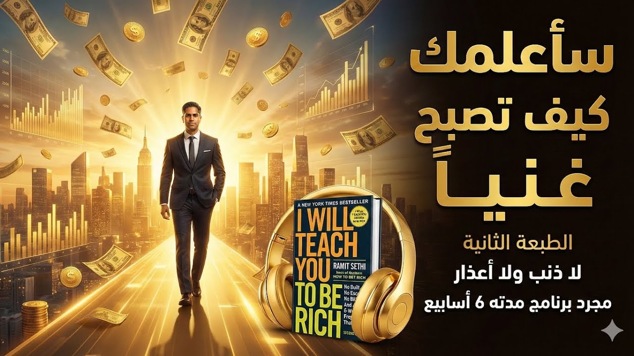 6 أسابيع لتحقيق الحرية المالية والتخلص من القلق| ملخص كتاب I Will Teach You to Be Rich لـRamit Sethi