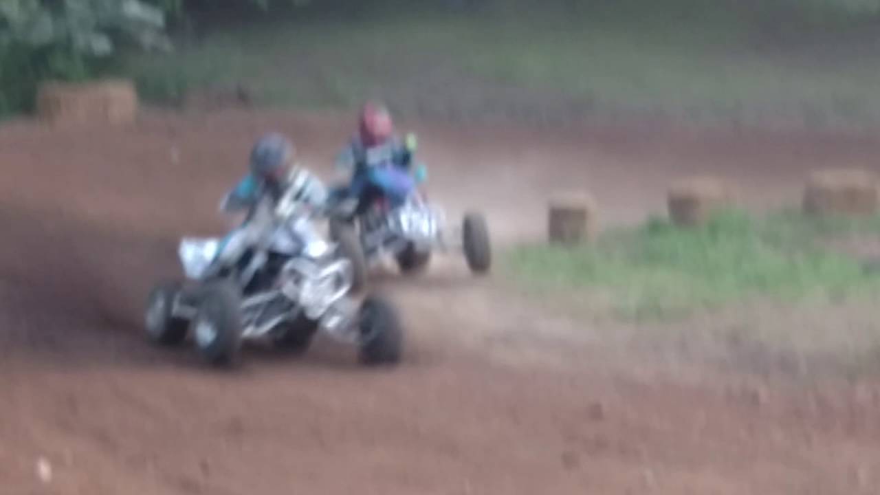 Trx90 /124 takegawa  4 strokes vs. 2 strokes.. Evan Walker #222  mx miniquad